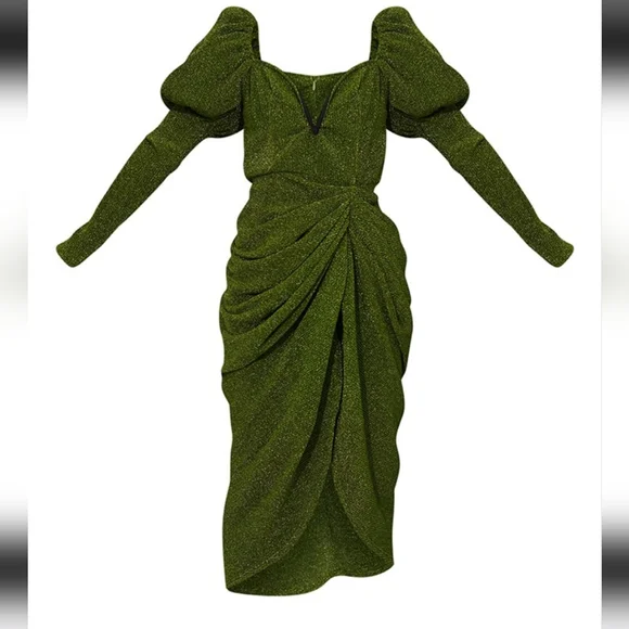green plt dress Green Bodycon Dresses